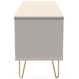 Crowndale Cube 4 Drawer Matt Kashmir Chest of Drawers Ready Assembled - Cream - Wilko - thumbnail 5