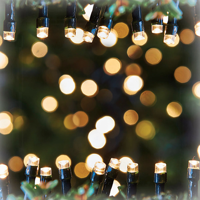 noel LED Icicle Lights - Warm White/200 - Wilko