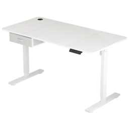 Easton Height Adjustable Electric Computer Desk White - Size: 75 x 140 x 60cm - MCC - Wilko - thumbnail 3