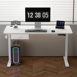 Easton Height Adjustable Electric Computer Desk White - Size: 75 x 140 x 60cm - MCC - Wilko - thumbnail 4