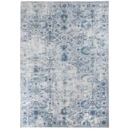 tectake Amara Vintage Non Slip Rug 340 x 240 x 0.6cm - Size: 0.6 x 240 x 340cm - Blue - Wilko - thumbnail 1