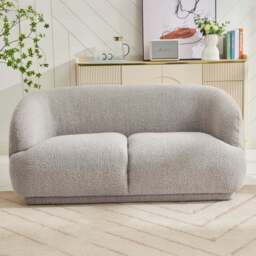 Sutton 2 Seater Taupe Sofa - Wilko