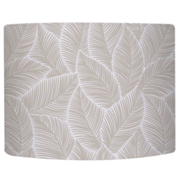Benjamin Tate Design Big Beige Leaves Lamp Shade - Size: 45 x 26 x 10cm - Pink - Wilko - thumbnail 1