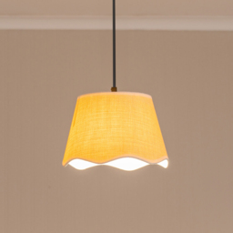 ValueLights Dutton Natural Scallop Edge Small Lamp Shade with White Trim - Cream - Wilko - thumbnail 3