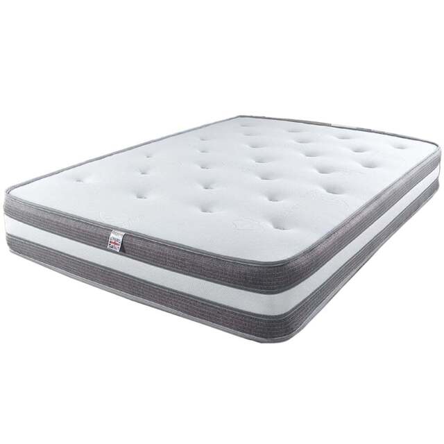 Aspire Small Double Cashmere 1000 Pocket Tufted Mattress - White - Aspire Beds - Wilko - image 1