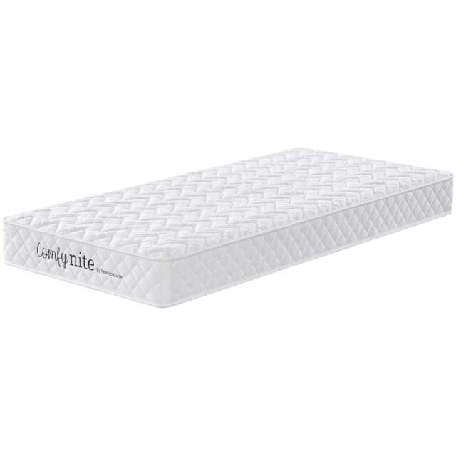 Home Source Antares Small Double Quilted Medium Firm Bonnell Coil Mattress - White - Wilko - image 1