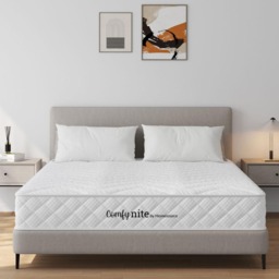 Home Source Antares Small Double Quilted Medium Firm Bonnell Coil Mattress - White - Wilko - thumbnail 3