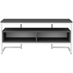 Decorotika Merrion 3 Shelf White and Anthracite TV Unit - Size: 51 x 111 x 35cm - Multi - Wilko - thumbnail 3