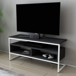 Decorotika Merrion 3 Shelf White and Anthracite TV Unit - Size: 51 x 111 x 35cm - Multi - Wilko - thumbnail 7