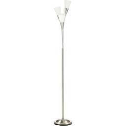 Portland Silver 3 Light Upright Floor Lamp - Size: 26m   x 26 x 166cm - Wilko - thumbnail 1