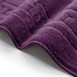 Velosso Greek Key Aubergine and Mauve Bath Mat Set - Purple - Wilko - thumbnail 5