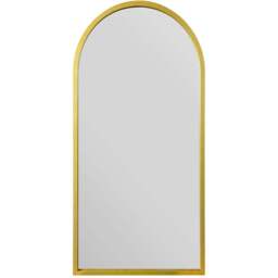The Arcus Gold Arched Wall Mirror 120 x 60cm - MirrorOutlet - Wilko - thumbnail 1
