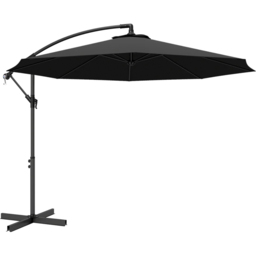 Outsunny Black Cantilever Banana Parasol 3m - Wilko - thumbnail 1