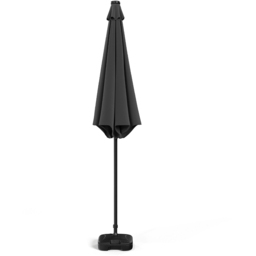 Living and Home Dark Grey 24 LED Crank Lift Garden Parasol with Plastic Fillable Base 3m - Wilko - thumbnail 4