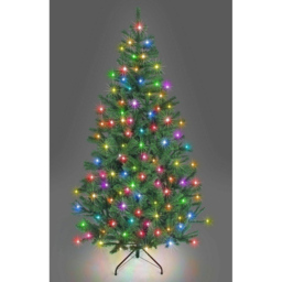 Shatchi Green Multicolour LED Pre Lit Alaskan Pine Artificial Christmas Tree 5ft - Wilko - thumbnail 3