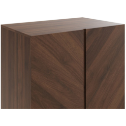 GFW Catania 2 Door Single Drawer Royal Walnut Wardrobe - Size: 2 Door, Single Drawer - Brown - Wilko - thumbnail 7