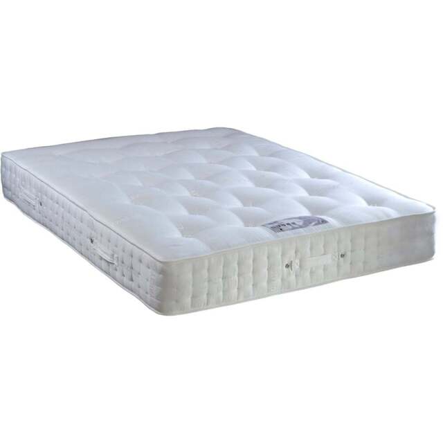 Tennyson Small Single 4000 Twin Pocket Sprung Natural Orthopaedic Mattress - White - Bedmaster - Wilko - image 1