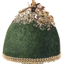 The Seasonal Gift Co Green Velvet Mushroom Christmas Hanging Decoration 13cm - Size: 21 x 7 x 7cm - The Seasonal Gift Co. - Wilko - thumbnail 3
