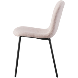 Bella Set of 2 Pink Teddy Faux Fur Stitched Design Dining Chairs - MCC - Wilko - thumbnail 4