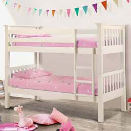 Julian Bowen Barcelona White Bunk Bed - Size: Single - Wilko - thumbnail 1