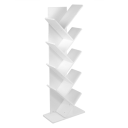 Living and Home 9-Tier White Tree-shaped Rustic Bookshelf - Size: 40 x 21.6 x 132cm - Wilko - thumbnail 3