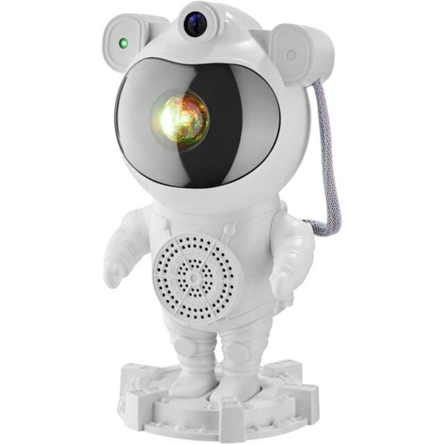tectake White LED Starry Sky Projector Astronaut with Bluetooth and Remote Control - Size: 23.5 x 12 x 11.5cm - Wilko - image 1