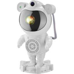 tectake White LED Starry Sky Projector Astronaut with Bluetooth and Remote Control - Size: 23.5 x 12 x 11.5cm - Wilko