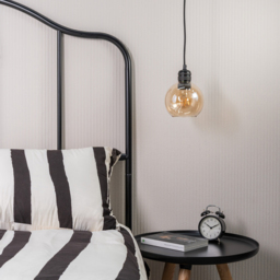 ValueLights Bellamy Amber Easy Fit Glass Small Shade - Size: 13 x 15 x 15cm - Grey - Wilko - thumbnail 4