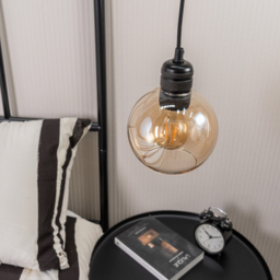ValueLights Bellamy Amber Easy Fit Glass Small Shade - Size: 13 x 15 x 15cm - Grey - Wilko - thumbnail 5