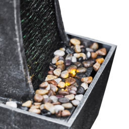 Teamson Home Stone Finish Waterfall Fountain 98cm - Size: 98.0 x 22.0 x 34.0cm - Black - Wilko - thumbnail 5