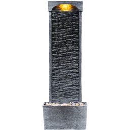 Teamson Home Stone Finish Waterfall Fountain 98cm - Size: 98.0 x 22.0 x 34.0cm - Black - Wilko - thumbnail 4