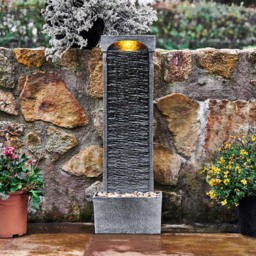 Teamson Home Stone Finish Waterfall Fountain 98cm - Size: 98.0 x 22.0 x 34.0cm - Black - Wilko - thumbnail 6