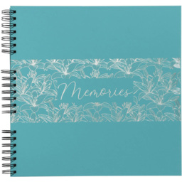 Exacompta Turquoise Spiral Photo Album 60 Sheets 300 Photos - Size: 3.3 x 33 x 35cm - Wilko - thumbnail 3