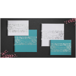 Exacompta Turquoise Spiral Photo Album 60 Sheets 300 Photos - Size: 3.3 x 33 x 35cm - Wilko - thumbnail 5