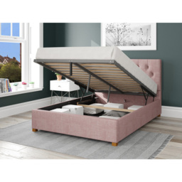 Aspire Olivier Super King Tea Rose Pure Pastel Cotton Ottoman Bed - Pink - Aspire Beds - Wilko - thumbnail 3