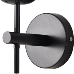 Living and Home E27 Screw Black Iron Marble Textured Glass Shade Wall Light 28cm - Size: 28 x 12 x 15cm - Wilko - thumbnail 6