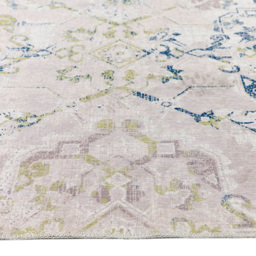Origins My Washable Blue Grey and Off White Florence Rug 80 x 150cm - Multi - Origins Rugs - Wilko - thumbnail 5