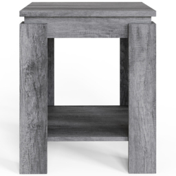 GFW Canyon Single Open Shelf Charcoal Grey Lamp Table - Size: 56 x 47 x 47cm - Wilko - thumbnail 4