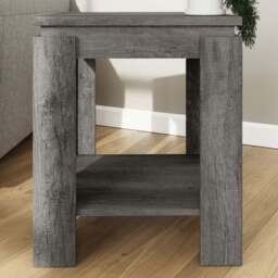 GFW Canyon Single Open Shelf Charcoal Grey Lamp Table - Size: 56 x 47 x 47cm - Wilko - thumbnail 1