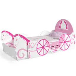 Kidsaw Princess Carriage Pink and White Junior Bed - Size: Toddler - Wilko - thumbnail 5