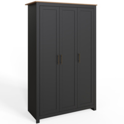 GFW Lancaster 4 Piece Black and Oak Bedroom Set - Wilko - thumbnail 4