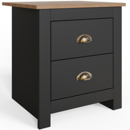 GFW Lancaster 4 Piece Black and Oak Bedroom Set - Wilko - thumbnail 5