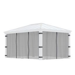 Palram Canopia Dallas 3.6 x 4.8m Gazebo Netting 4 Pack - Size: 0.1 x 440 x 212cm - Grey - Wilko - thumbnail 1