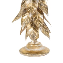 Gold Foiled Leafy Tree Standing Decoration Gold - Amber Charm - Wilko - thumbnail 4