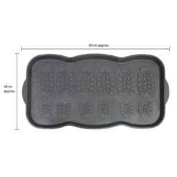JVL Ox Rubber Boot Mat - Size: 40 x 80cm - JVL Homewares - Wilko - thumbnail 7
