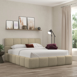 DS Living Ovella Small Double Latte Cubed Bed Frame - Brown - Wilko - thumbnail 5