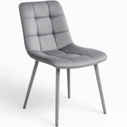 Kosy Koala 4 Seater Velvet Wooden Dining Set with Bench Grey - Beige - Wilko - thumbnail 3