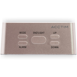 Acctim Lexington Rose Gold Cube Mirrored Alarm Clock with USB - Size: 3.9 x 8.2 x 8.2cm - Pink - Wilko - thumbnail 6