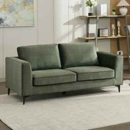 Brooklyn 3 Seater Moss Green Sofa - Wilko - thumbnail 1
