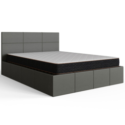 GFW King Size Grey Hopsack Fabric End Lift Ottoman Bed with Memory Pocket Spring Mattress - Wilko - thumbnail 5